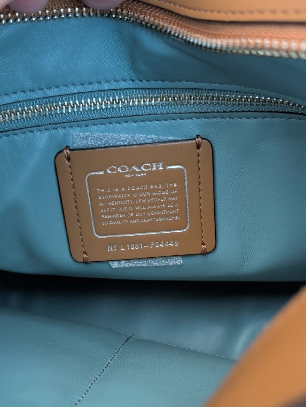 Coach Nomad Leather Convertible Shoulder Bag (F54446) Light Saddle NWOT - Picture 9 of 9